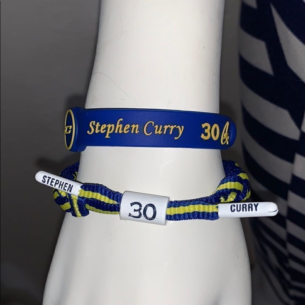STEPH CURRY ROPE BRACELET ADJUSTABLE NBA FAN WRISTBAND BASKETBALL 30 - Picture 3 of 5
